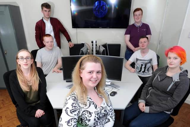 Students from Blackpool and the Fylde College have set up their own business, 40 Day Technologies, with the help of Karma Applied Science.  Pictured are Lewis Smith, Natasha Govier, Connor Campbell, Kallum Edwards, Steph Peters, Harry Allen and Molly Rothwell.