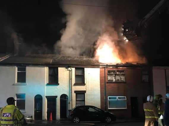 Five fire engines were called to the scene of the fire on Garstang Road PIC: 
Matthew Jackson