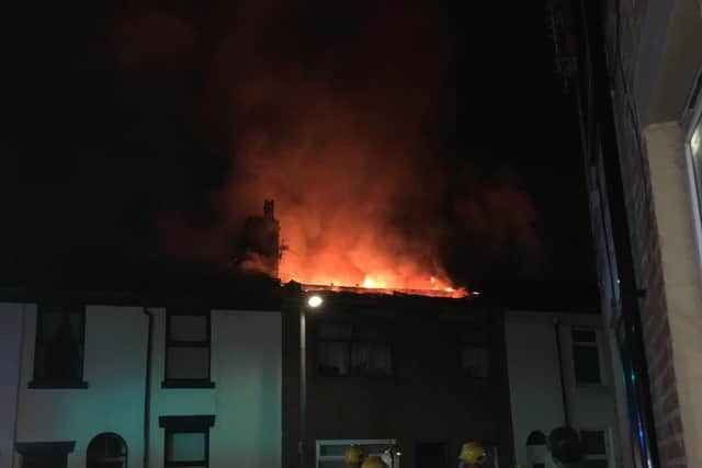 Five fire engines were called to the scene of the fire on Garstang Road  PIC: 
Matthew Jackson