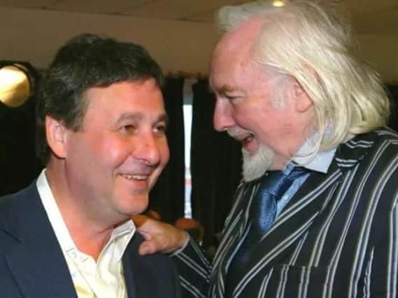 Belokon, left, with Oyston during happier times