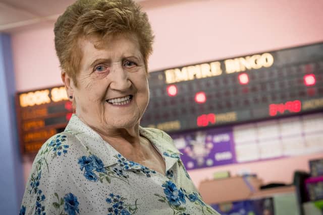 Mary Moulton who has been a customer at the bingo hall for 44 years