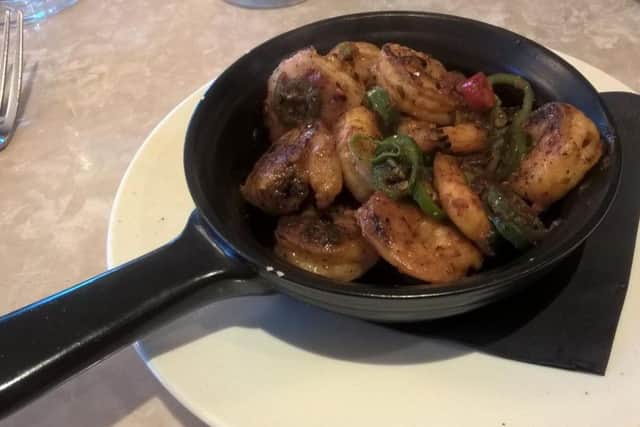 Prawns from the tapas menu