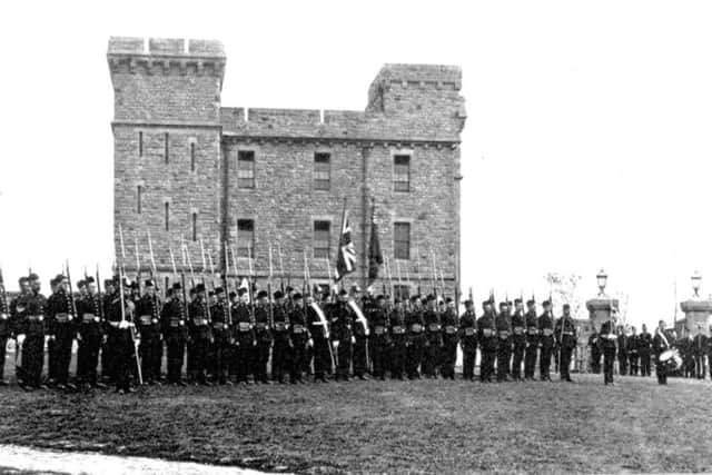 Bowerham Barracks, in Lancaster, during First World War