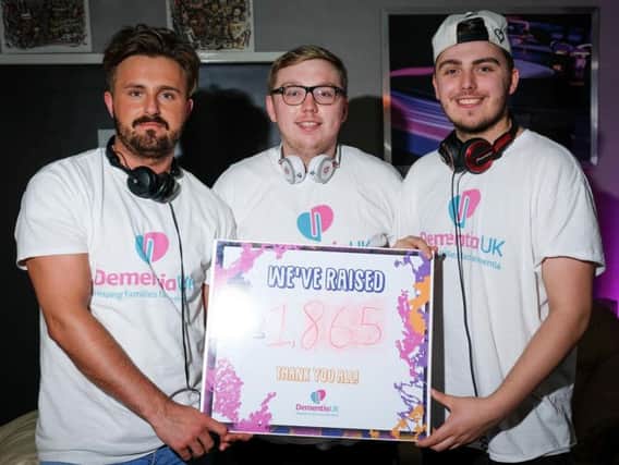 DJs Callum Molyneux, Jack Sprigg and Pete Rumley at last year's fund-rasing event