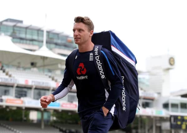 England's Jos Buttler during a nets session at Lord's