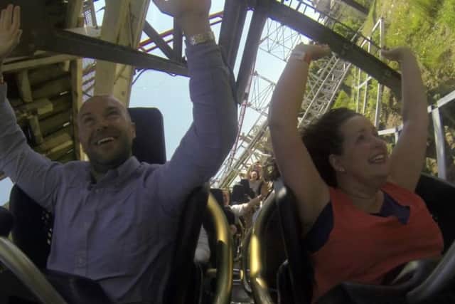 Blackpool Pleasure Beach's new Icon rollercoaster opens to the public on Friday.