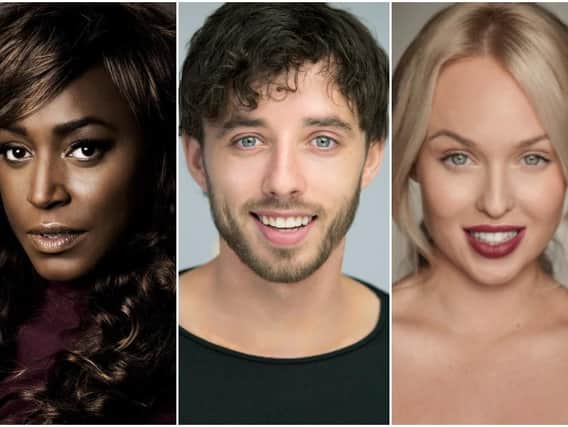 From left, Mica Paris, Keith Jack and Jorgie Porter, will appear in Fame The Musical at the Opera House in August