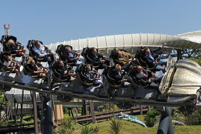 Opening of new ride Icon at Blackpool Pleasure Beach
