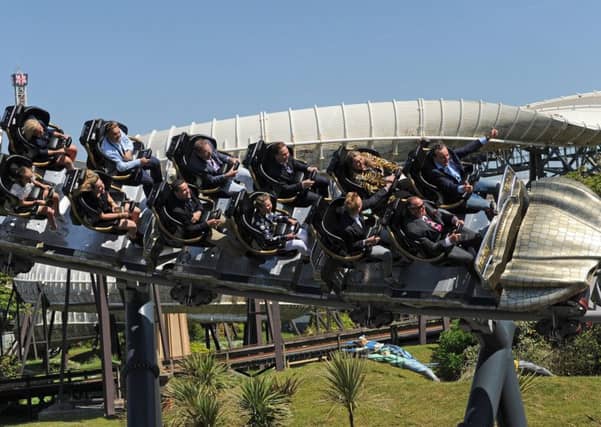 Opening of new ride Icon at Blackpool Pleasure Beach