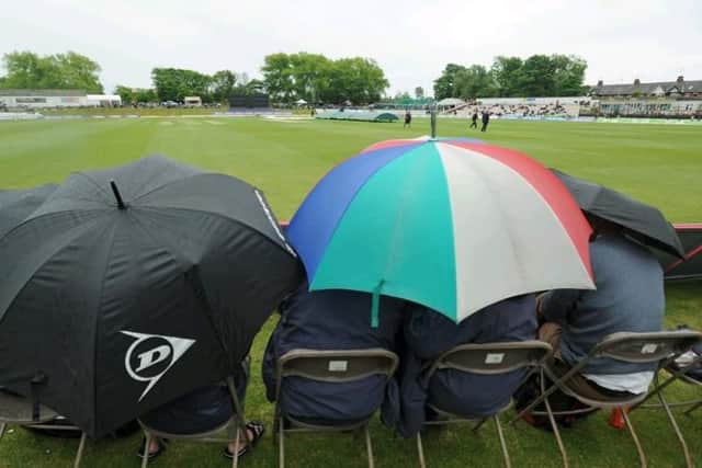 Lancashire cricket fans came out in force but rain won the day