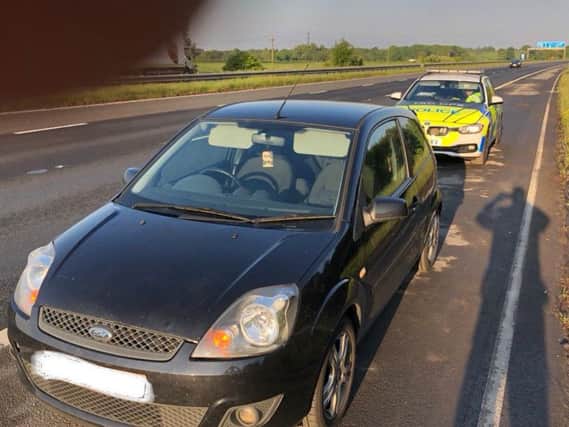 A drunk driver was arrested after breaking down on the M6. Photo: Lancs Roads Police