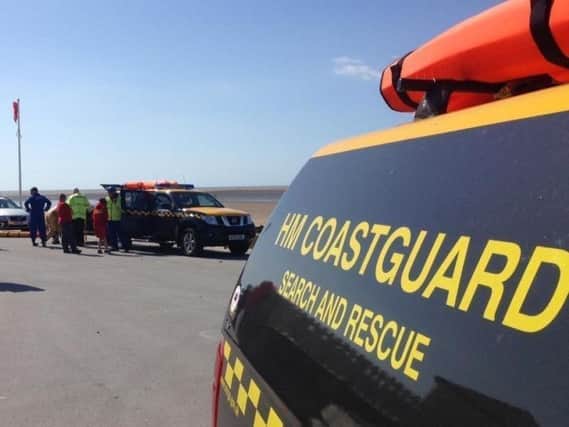 A coastguard search and rescue vehicle.