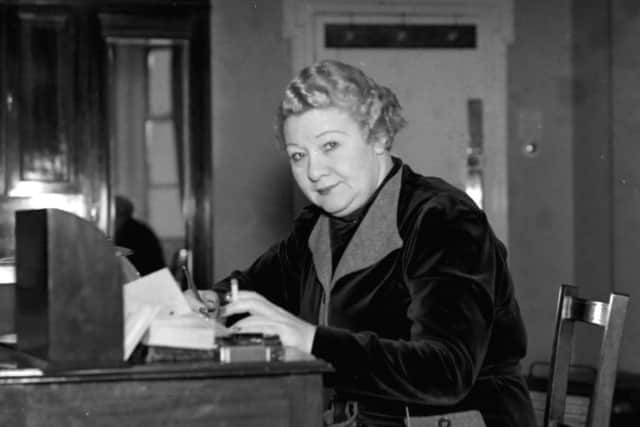 Sophie Tucker at the Hotel Metropole, Blackpool in 1936
