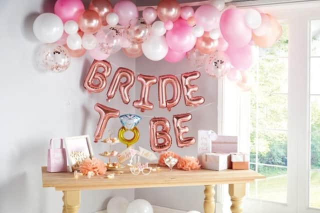 The budget-friendly bridal range includes party items from just 99p (Photo: Aldi)
